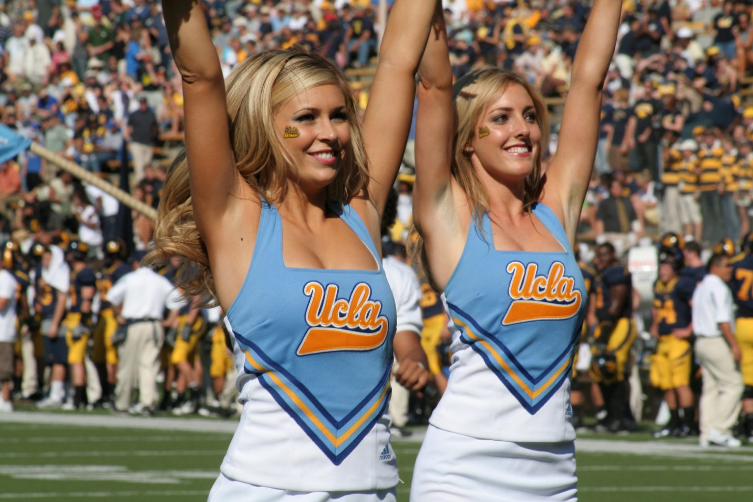 John Martinez Pavliga. ucla cheerleaders football basketball. 