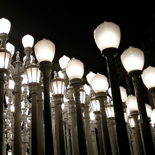 lacma lights statue