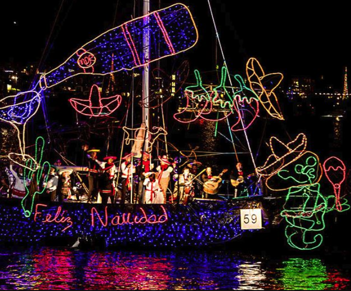 christmas light boat parade marina del rey