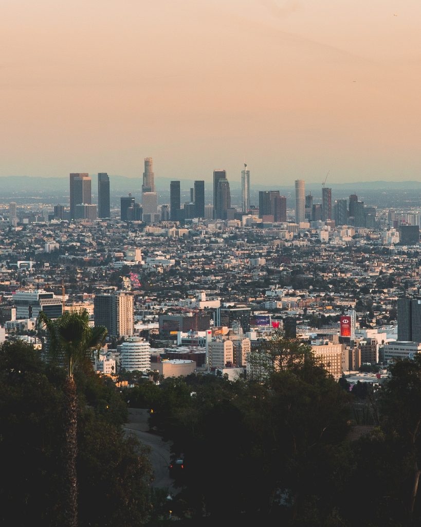 mulholland drive dtla view scenic overlook