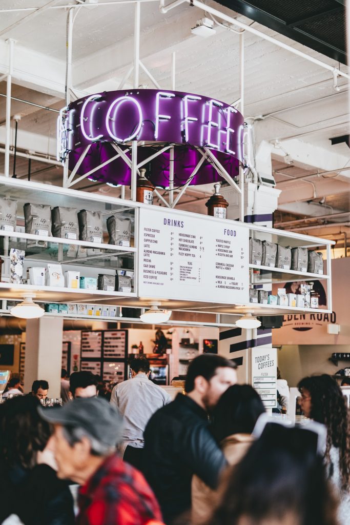 dtla grand central market coffee interior restaurant