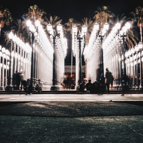 The LACMA Lights Art Installation, Urban Lights, is a Must-Visit Photo Op