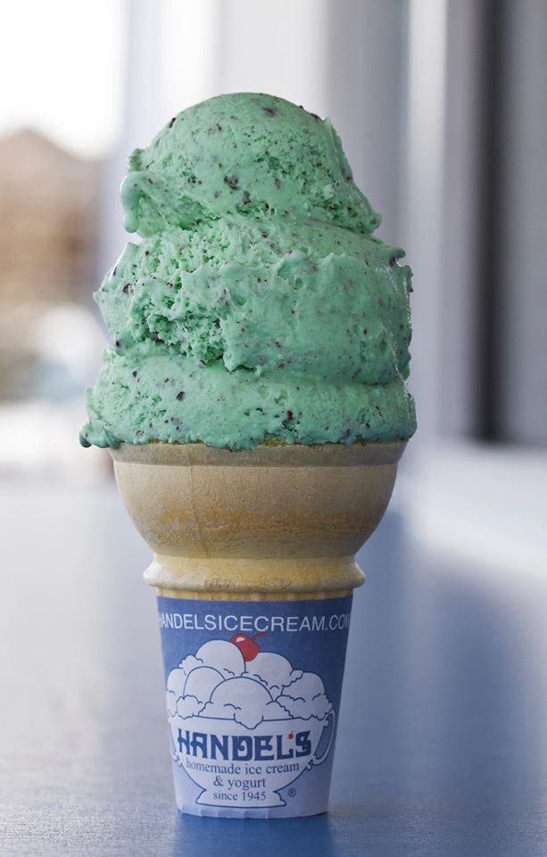 handels mint chocolate chip cone ice cream redondo beach