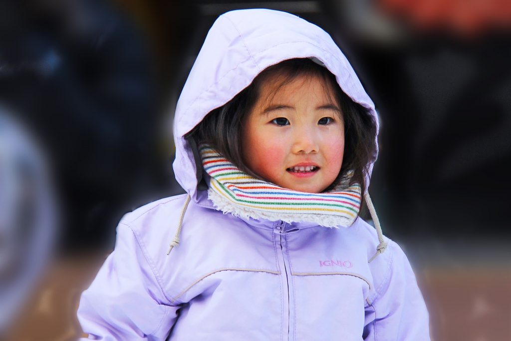 asian baby girl cold jacket