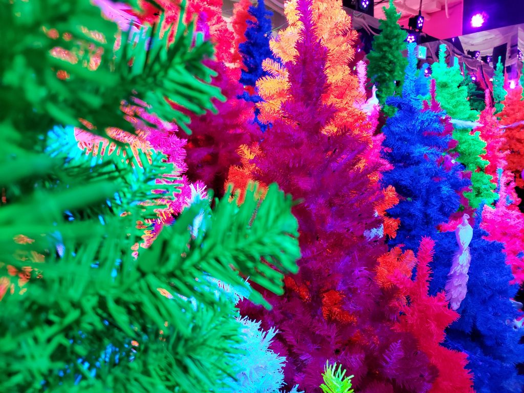 christmas trees neon falaland fa la land