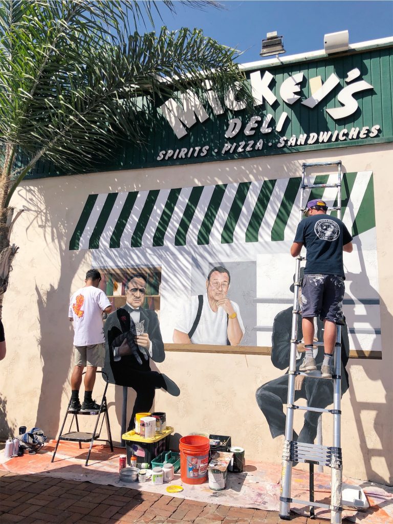 mickeys deli portrait painting