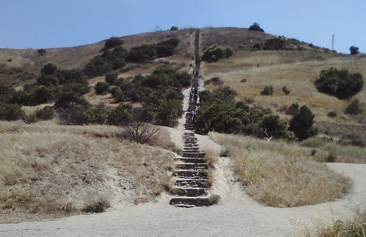 The Culver City Steps / Stairs aka Baldwin Hills Scenic Overlook is an ...