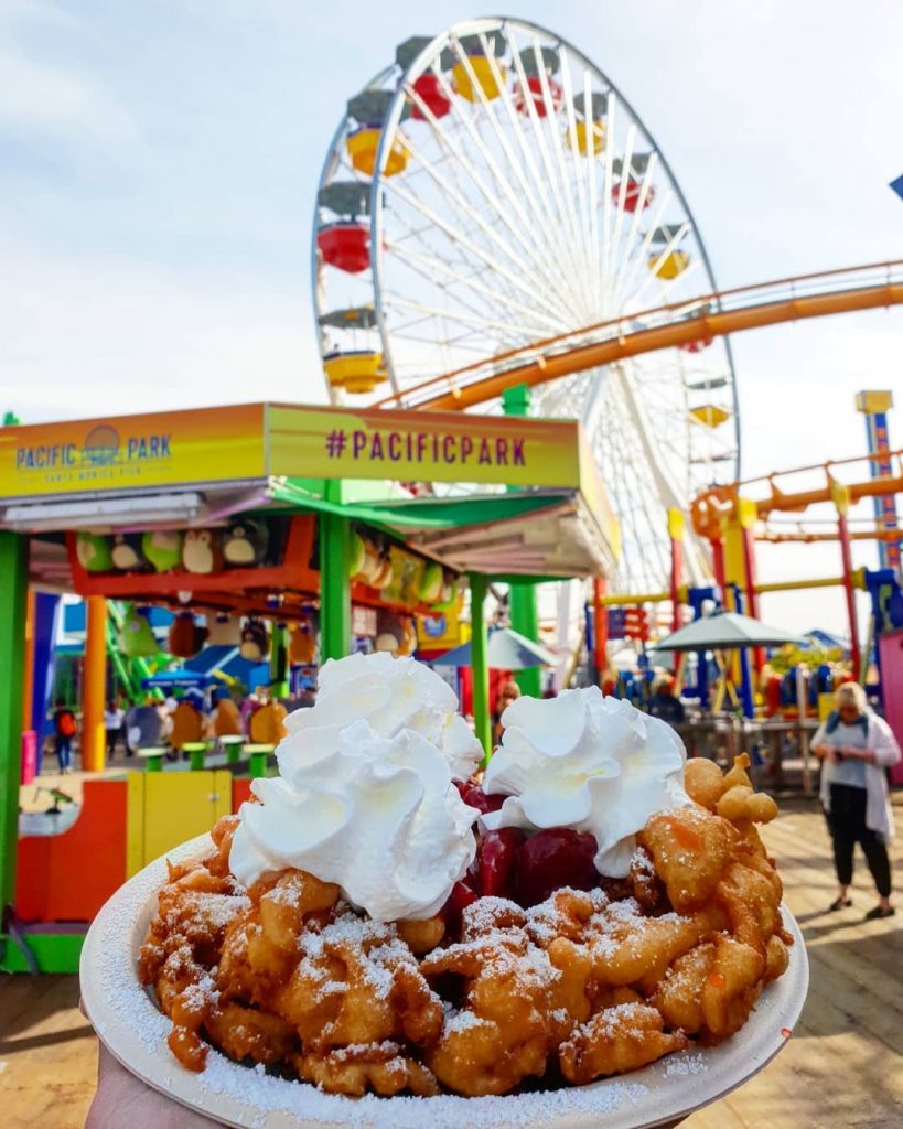 funnel cakes pacific park santa monica los angeles