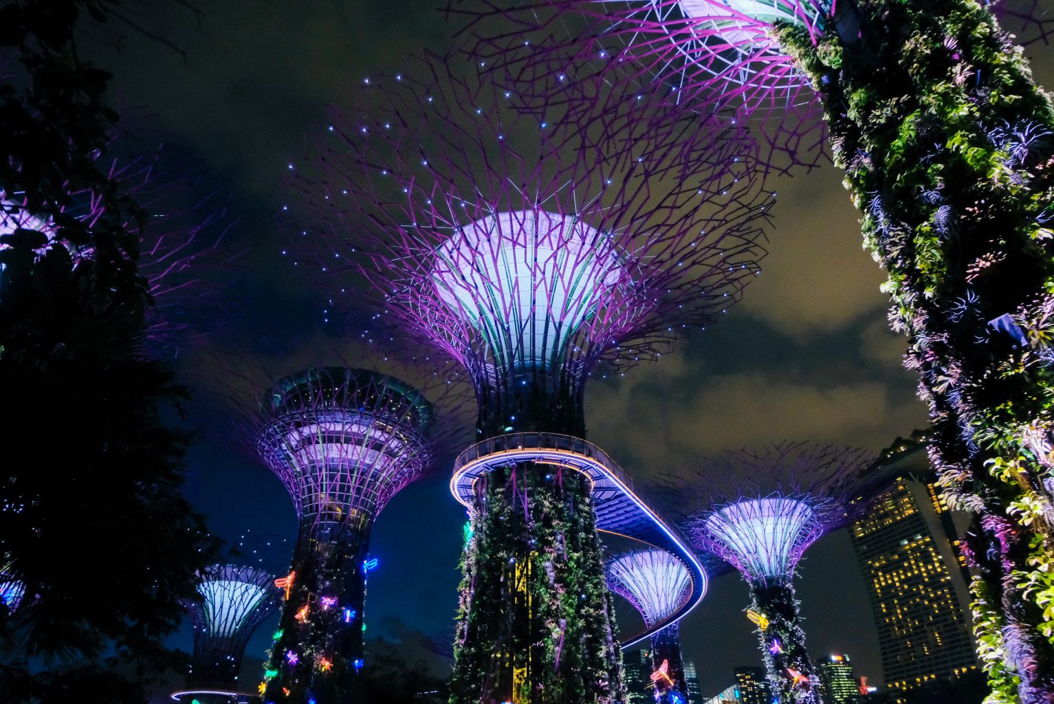 Gardens by the bay singapore flower sculptures