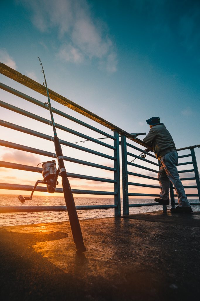 pier fishing hermosa beach los angeles california