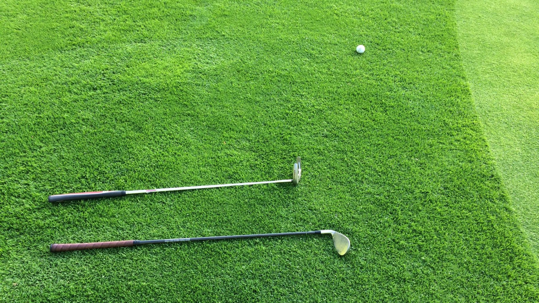 golf club monterey park two clubs lying down next to the green