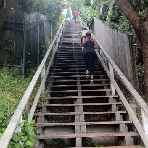Get a cardio workout in at the Santa Monica Stairs