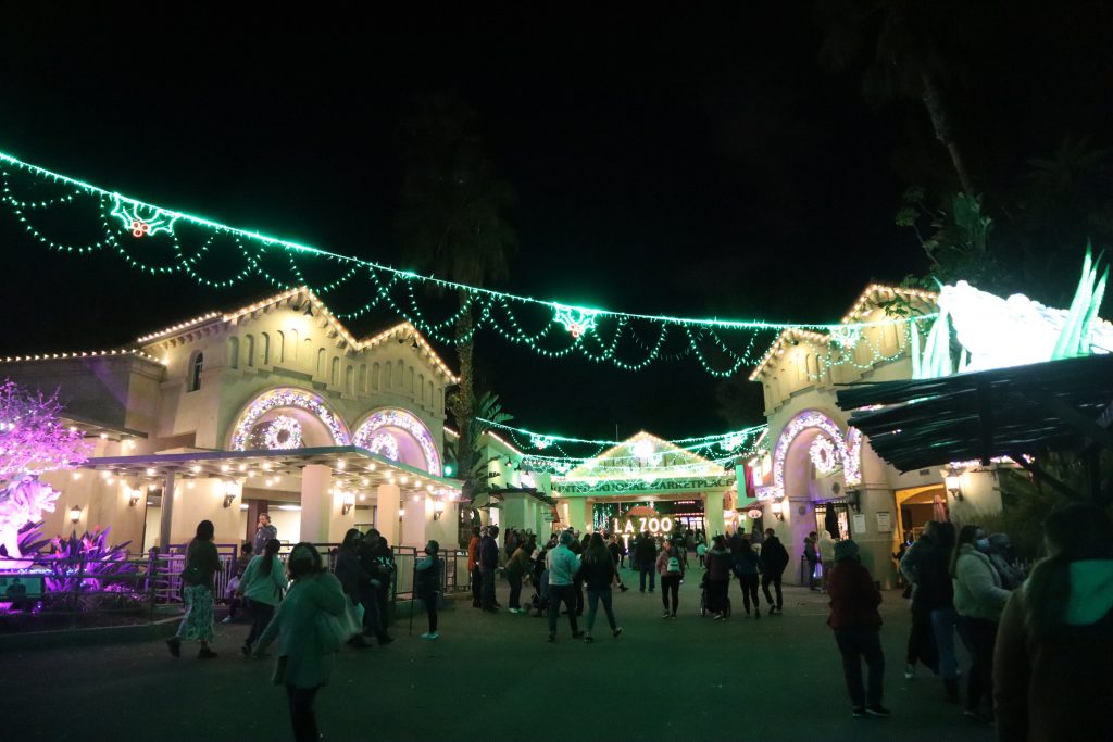 la zoo lights show downtown griffith park