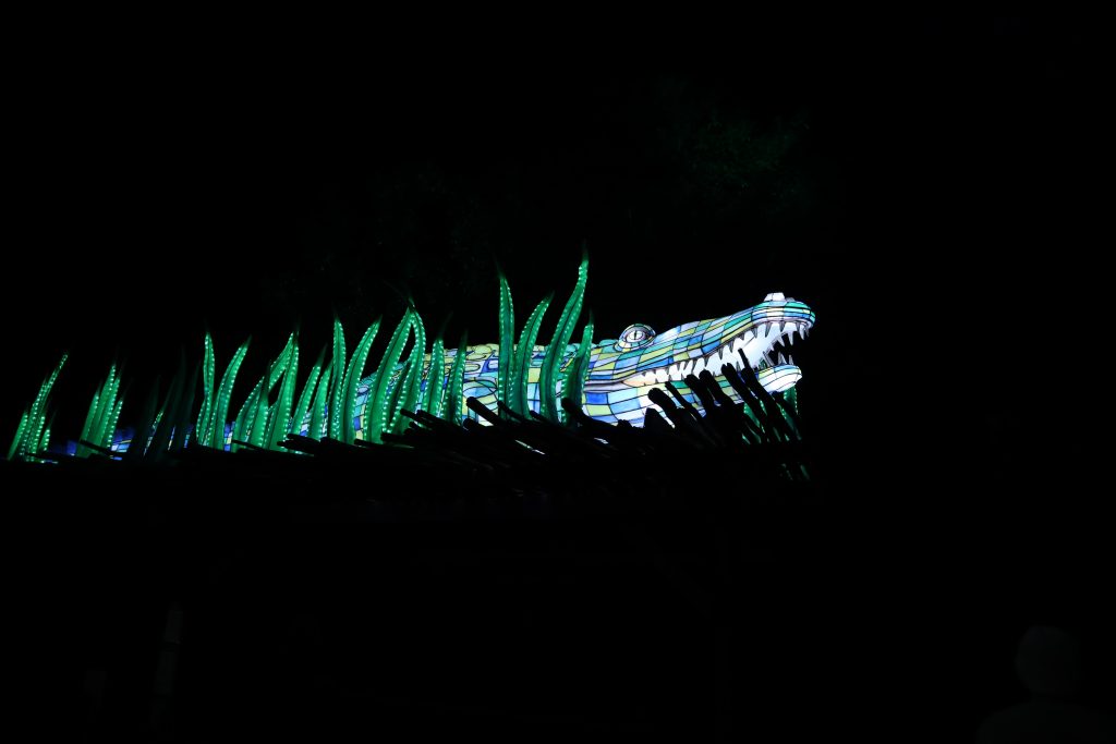 la zoo los angeles holiday lights show christmas alligator