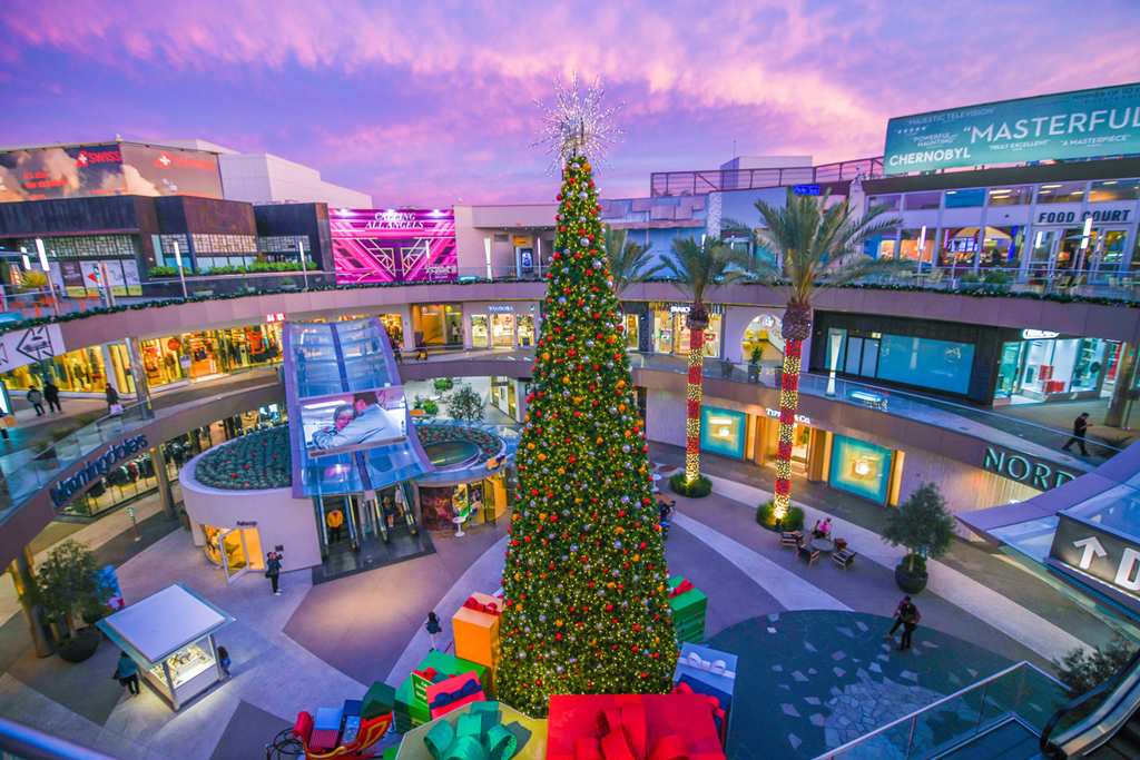 Santa Photos, Christmas Tree, and Decorations at Santa Monica Place